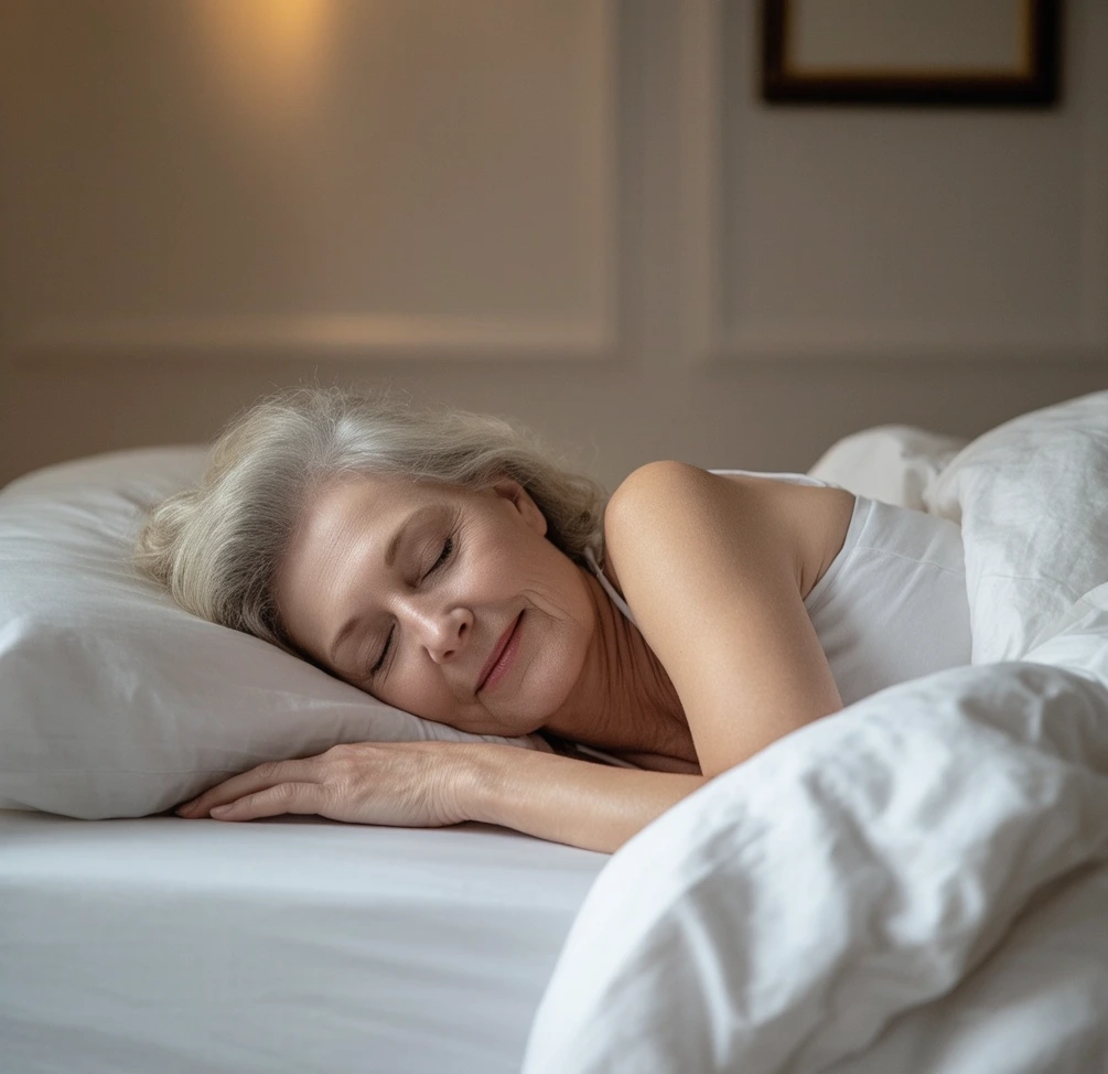 Femme qui dort paisiblement après une séance d'hypnose à Paris 11